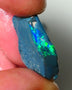 Lightning Ridge Rough Rub Opal 10.00cts Black Base Seam Bright  Gorgeous exposed Vibrant Multifires 23x14x4mm NS351