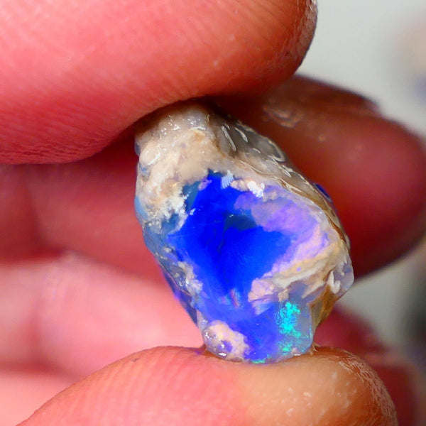 Lightning Ridge Knobby opal rough showing nice bright colours details to come 12.75cts 17x16x10mm ALP106