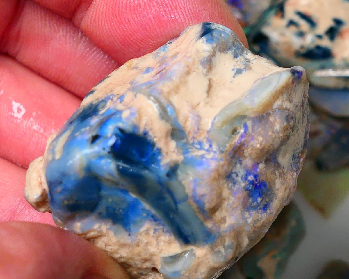 Lightning Ridge Gamble Monster sized 190cts Knobby opal rough showing some colours 37x33x30mm ALP127