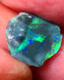 Lightning Ridge Black opal Rub rough 2.65cts showing nice bright Multi colours 14x13x2mm ALP142