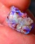 Lightning Ridge Wood Fossil opal rough 3.50cts showing nice bright M.colours 14x10x5mm ALP149