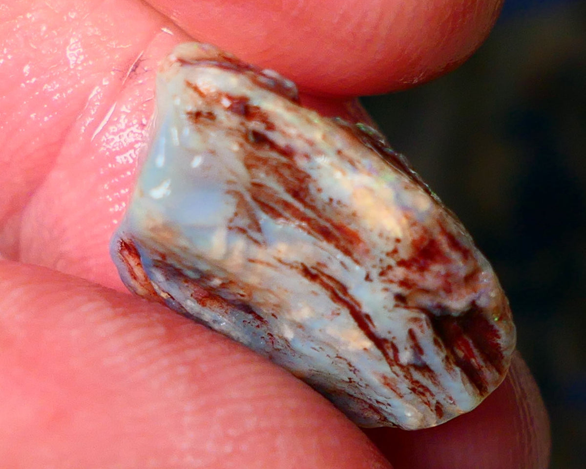 Lightning Ridge Knobby opal rough 9.25cts showing nice bright Multi colours  19x14x7mm ALP146