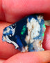 Lightning Ridge Rough rub Black Seam Opal 7.75cts Small area of Green fires only a pointer to be had here :) 21x15x6mm Auction60