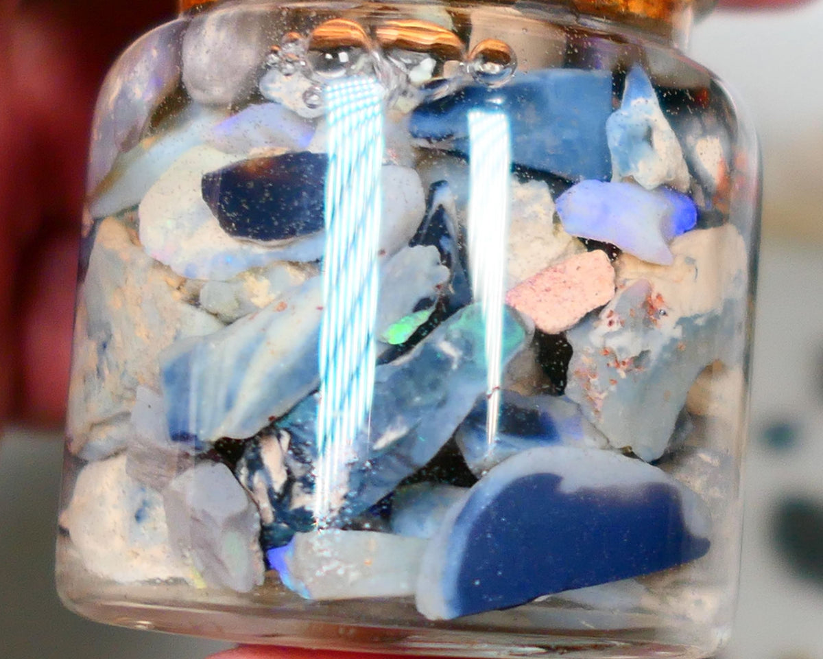 Lightning Ridge Rough Opal 260cts Potch & some Colours to go at and explore 16mm to chip size Auction75(Jar8)