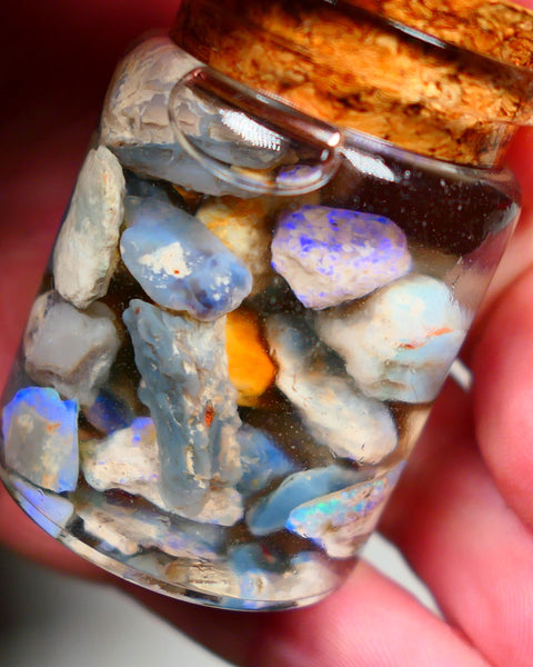 Lightning Ridge Rough Opal 120cts Potch & Colours to go at and explore 15mm to chip size Auction158 JAR3