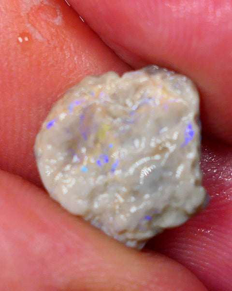 Lightning Ridge Untouched Dark Crystal knobby opal rough 6.10cts Gorgeous tones of Blues to explore sold as gamble 15x13x6mm GMB-055