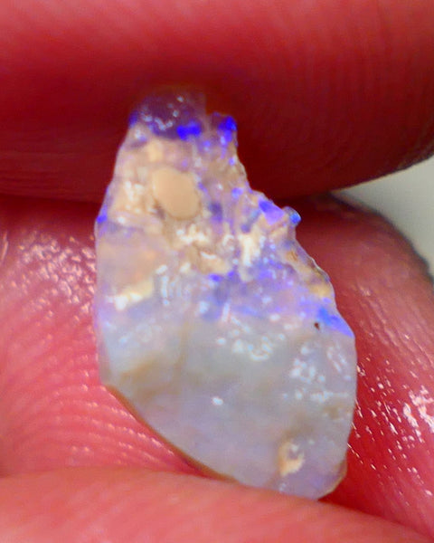 Lightning Ridge Crystal knobby opal formation rough 1.75cts Small But Packing Bright Vibrant blues 14x8x4mm GMB-047