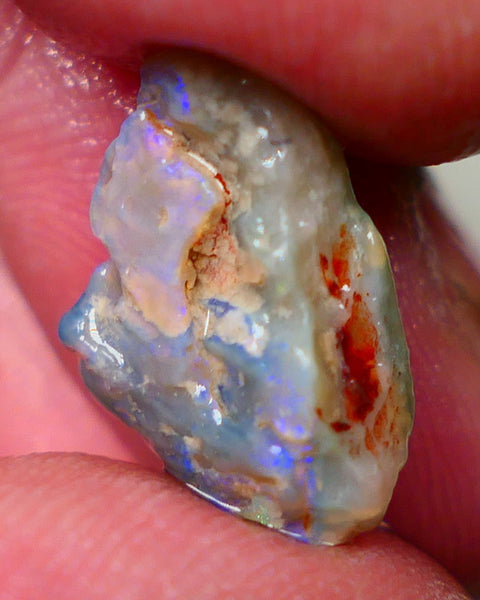 Lightning Ridge Seam opal formation 5.10cts Interesting specimen with colours sold as gamble 17x9x6mm  GMB-040