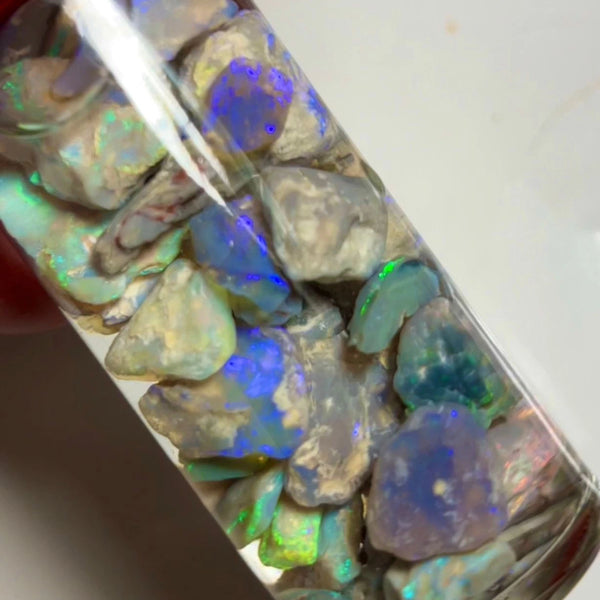 Lightning Ridge knobby & Seam opal rough 130cts Lots Multicolours to gamble 16x10x4 to 8x5x3 mm NSW075 (jar not included)