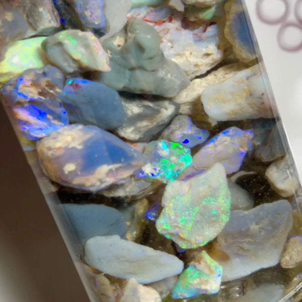 Lightning Ridge knobby opal rough 275cts Lots Multicolours to gamble 20x12x7 to 8x6x4 mm NSW084 (jar not included)