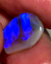 Lightning Ridge Rough / Rub /Preform Dark Base Crystal Knobby opal Miners Bench® 4cts Clean Gorgeous Bright Blues 16x11x3mm WAC35