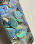 Lightning Ridge Dark Seam opal rough 115cts Lots Bright Colours to Cut 22x10x3 to 5x4x2mm NSW099 (jar not included)