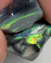 Australian Rough Mulga® Black Opal Seam pair 10cts Exotic & Stunning Cutters Gorgeous Bright Multifires & Bright bars 15x12x6mm & 12x8x6mm WSM55